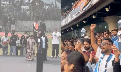 ದಿಲ್ಲಿ | ಮೆಸ್ಸಿ ಕಾರ್ಯಕ್ರಮದಲ್ಲಿ AQI, AQI ಘೋಷಣೆ ಕೂಗಿ ಸಿಎಂ ರೇಖಾ ಗುಪ್ತಾ ಅವರನ್ನು ಗುರಿಯಾಗಿಸಿಕೊಂಡ ಜನರು