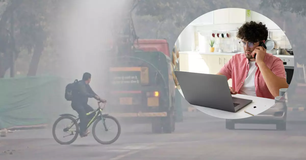 ವಾಯು ಮಾಲಿನ್ಯ | 50 ಶೇ. ಸರಕಾರಿ, ಖಾಸಗಿ ಉದ್ಯೋಗಿಗಳಿಗೆ Work From Home; ಕಾರ್ಮಿಕರಿಗೆ 10,000 ರೂ. ಪರಿಹಾರ: ದಿಲ್ಲಿ ಸರಕಾರ ವಾಯು ಮಾಲಿನ್ಯ | 50 ಶೇ. ಸರಕಾರಿ, ಖಾಸಗಿ ಉದ್ಯೋಗಿಗಳಿಗೆ Work From Home; ಕಾರ್ಮಿಕರಿಗೆ 10,000 ರೂ. ಪರಿಹಾರ: ದಿಲ್ಲಿ ಸರಕಾರ