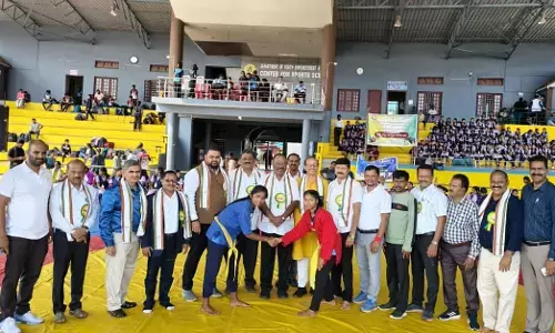 ಉಡುಪಿ | ಪದವಿ ಪೂರ್ವ ವಿದ್ಯಾರ್ಥಿಗಳ ರಾಜ್ಯಮಟ್ಟದ ಬೆಲ್ಟ್ ಕುಸ್ತಿ ಪಂದ್ಯಾಟಕ್ಕೆ ಚಾಲನೆ