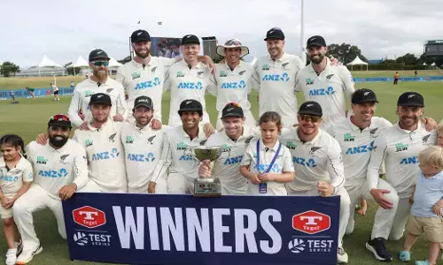 ಮೂರನೇ ಪಂದ್ಯ| ವೆಸ್ಟ್‌ಇಂಡೀಸ್ ವಿರುದ್ಧ ಭರ್ಜರಿ ಜಯ: ನ್ಯೂಝಿಲ್ಯಾಂಡ್ ಮಡಿಲಿಗೆ ಟೆಸ್ಟ್ ಸರಣಿ