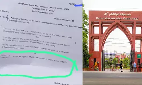 ಜಾಮಿಯಾ ಮಿಲಿಯಾ | ಪ್ರಶ್ನೆ ಪತ್ರಿಕೆಯಲ್ಲಿ ಭಾರತದಲ್ಲಿ ಮುಸ್ಲಿಂ ಅಲ್ಪಸಂಖ್ಯಾತರ ವಿರುದ್ಧ ದೌರ್ಜನ್ಯದ ಕುರಿತು ಪ್ರಶ್ನೆ ಕೇಳಿದ ಪ್ರಾಧ್ಯಾಪಕ ಅಮಾನತು