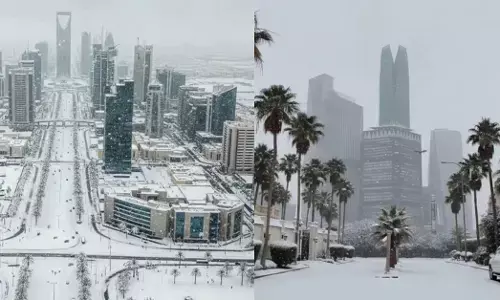 Saudi Arabia: 3 ದಶಕಗಳಲ್ಲಿ ಮೊದಲ ಹಿಮಪಾತ; ಐಸ್‍ಲ್ಯಾಂಡ್‍ ನಲ್ಲಿ ತಾಪಮಾನ ಏರಿಕೆ