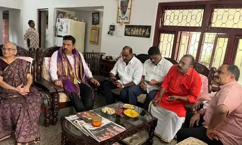 ಉಡುಪಿ| ಬಿಜೆಪಿ ಹಿರಿಯ ಮುಖಂಡ ದಿ.ಸೋಮಶೇಖರ್ ಭಟ್ ನಿವಾಸಕ್ಕೆ ಬಿ.ವೈ.ವಿಜಯೇಂದ್ರ ಭೇಟಿ