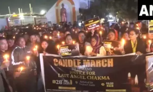 ಉತ್ತರಾಖಂಡದಲ್ಲಿ ವಿದ್ಯಾರ್ಥಿ ಏಂಜೆಲ್ ಚಕ್ಮಾ ಹತ್ಯೆ: ತ್ರಿಪುರಾದಲ್ಲಿ ಪ್ರತಿಭಟನೆ