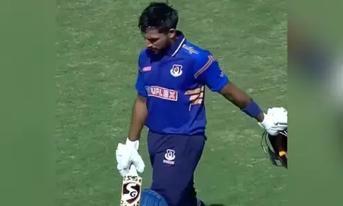 ವಿಜಯ್ ಹಝಾರೆ ಟ್ರೋಫಿ| ಲಿಸ್ಟ್ ಎ ಕ್ರಿಕೆಟ್‌ನಲ್ಲಿ ಚೊಚ್ಚಲ ಶತಕ ಗಳಿಸಿದ ಧ್ರುವ ಜುರೆಲ್