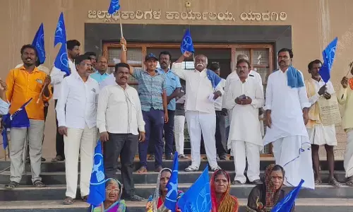 ಯಾದಗಿರಿ | ಮರ್ಯಾದೆ ಹತ್ಯೆ ಪ್ರಕರಣ ಖಂಡಿಸಿ ದಲಿತ ಸಂಘಟನೆಗಳಿಂದ ಪ್ರತಿಭಟನೆ