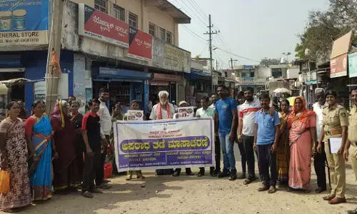 ಕುಕನೂರು ಪೊಲೀಸ್ ಠಾಣೆಯಿಂದ ಅಪರಾಧ ತಡೆ ಮಾಸಾಚರಣೆ