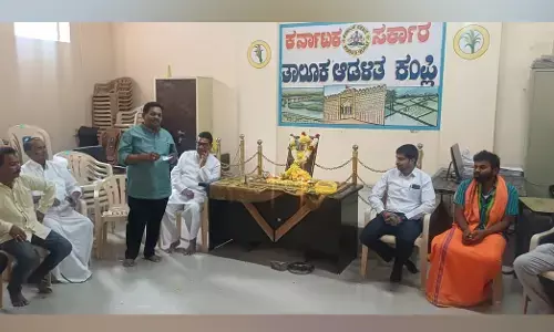 ಕಂಪ್ಲಿ | ವಿಶ್ವಕರ್ಮ ಅಮರಶಿಲ್ಪಿ ಜಕಣಾಚಾರಿ ಸಂಸ್ಮರಣಾ ದಿನಾಚರಣೆ