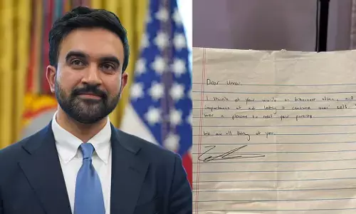 ಮಮ್ದಾನಿಯಿಂದ ಉಮರ್ ಖಾಲಿದ್‌ ಗೆ ಪತ್ರ | ಆಂತರಿಕ ವ್ಯವಹಾರಗಳಲ್ಲಿ ಬಾಹ್ಯ ಹಸ್ತಕ್ಷೇಪವನ್ನು ಭಾರತ ಸಹಿಸದು: ಬಿಜೆಪಿ