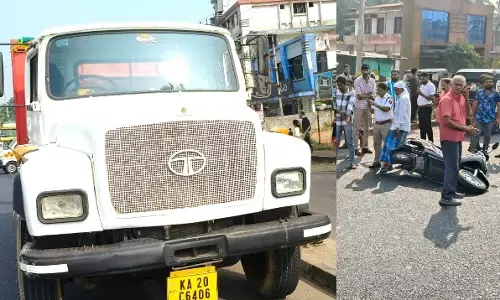 ಮರಳು ಸಾಗಾಟದ ಟಿಪ್ಪರ್ ಢಿಕ್ಕಿ: ಸ್ಕೂಟರ್ ಸವಾರ ಸ್ಥಳದಲ್ಲಿಯೇ ಮೃತ್ಯು