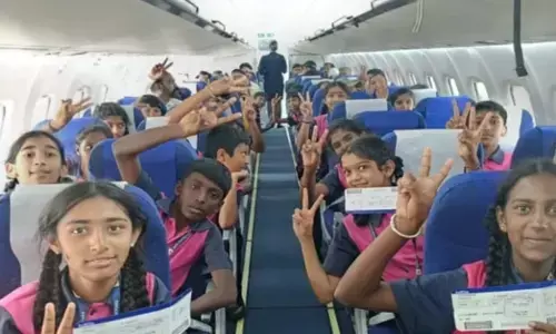 Mudigere | ಮುತ್ತಿಗೆಪುರ ಸರಕಾರಿ ಶಾಲೆ ಮಕ್ಕಳಿಗೆ ವಿಮಾನಯಾನ ಭಾಗ್ಯ; ವಿದ್ಯಾರ್ಥಿಗಳ ಕನಸು ನನಸು ಮಾಡಿದ ಶಿಕ್ಷಕರು, ಎಸ್‌ಡಿಎಂಸಿ ಸದಸ್ಯರು