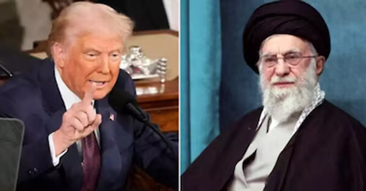 ಕಾರ್ಟೂನ್ ಮೂಲಕ ಟ್ರಂಪ್ ಅಣಕಿಸಿದ ಖಾಮಿನೈ ಕಾರ್ಟೂನ್ ಮೂಲಕ ಟ್ರಂಪ್ ಅಣಕಿಸಿದ ಖಾಮಿನೈ