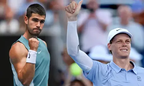 ATP ರ‍್ಯಾಂಕಿಂಗ್: ಅಗ್ರ ಎರಡು ಸ್ಥಾನ ಕಾಯ್ದುಕೊಂಡ ಅಲ್ಕರಾಝ್, ಸಿನ್ನರ್