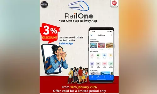 ಕಲಬುರಗಿ | ಜ.14 ರಿಂದ ‘ರೈಲ್ವೆ ಒನ್’ ಆಪ್ ಮೂಲಕ ಅನ್‌ರಿಸರ್ವ್ಡ್ ಟಿಕೆಟ್‌ಗಳಿಗೆ ಶೇ.3ರಷ್ಟು ರಿಯಾಯಿತಿ