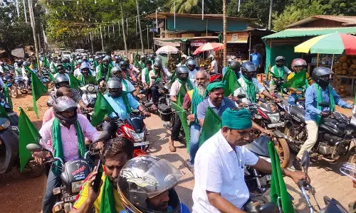 121 ದಿನಕ್ಕೆ ಬೈಂದೂರು ರೈತರ ಹೋರಾಟ: ಬೈಕ್ ಜಾಥಾ