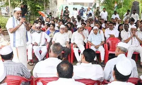 ಮಂಗಳೂರು: ಮನರೇಗಾ ಬದಲಾವಣೆ ವಿರೋಧಿಸಿ ಜಿಲ್ಲಾ ಕಾಂಗ್ರೆಸ್ ನಿಂದ ಉಪವಾಸ ಧರಣಿ