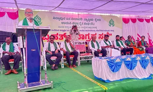 ಸಿದ್ದಾಪುರ ಏತ ನೀರಾವರಿ ಯೋಜನಾ ಕಾಮಗಾರಿಗೆ ಹಠಾತ್ ತಡೆ: ಜಿಲ್ಲಾ ರೈತ ಸಂಘ, ಗ್ರಾಮಸ್ಥರಿಂದ ಪ್ರತಿಭಟನೆ