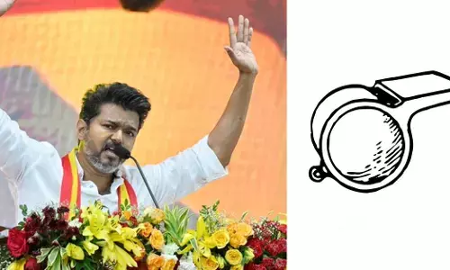 2026ರ ತಮಿಳುನಾಡು ಚುನಾವಣೆ: ವಿಜಯ್‌ ಪಕ್ಷಕ್ಕೆ ‘ಸೀಟಿ’ ಚಿಹ್ನೆ