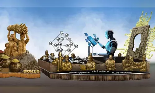 ʼಸಿರಿಧಾನ್ಯದಿಂದ ಮೈಕ್ರೋ ಚಿಪ್ ವರೆಗೆʼ: ಗಣರಾಜ್ಯೋತ್ಸವ ಪರೇಡ್​​​ನಲ್ಲಿ ಕರ್ನಾಟಕದ ಸ್ತಬ್ಧಚಿತ್ರ