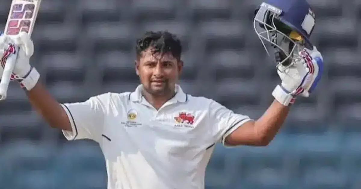 Ranji | 206 ಎಸೆತಗಳಲ್ಲಿ ದ್ವಿಶತಕ ಸಿಡಿಸಿದ ಸರ್ಫರಾಝ್ ಖಾನ್ Ranji | 206 ಎಸೆತಗಳಲ್ಲಿ ದ್ವಿಶತಕ ಸಿಡಿಸಿದ ಸರ್ಫರಾಝ್ ಖಾನ್