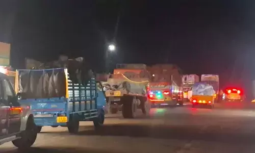 ಚಾರ್ಮಾಡಿ ಘಾಟಿಯಲ್ಲಿ ಎರಡು ಲಾರಿಗಳು ಪಲ್ಟಿ: ರಾಷ್ಟ್ರೀಯ ಹೆದ್ದಾರಿ 173ರಲ್ಲಿ ಟ್ರಾಫಿಕ್ ಜಾಮ್