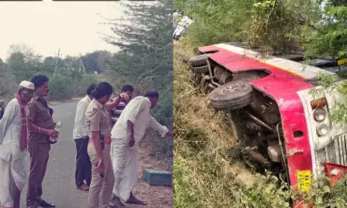 ಅಫಜಲಪುರ | ಸಾರಿಗೆ ಬಸ್ ಪಲ್ಟಿ : ಪ್ರಾಣಾಪಾಯದಿಂದ ಪ್ರಯಾಣಿಕರು ಪಾರು