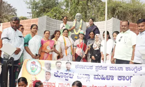 ಕೊಪ್ಪಳ | ಮಹಾತ್ಮ ಗಾಂಧಿ ನರೇಗಾ ಯೋಜನೆ ಹೆಸರು ಬದಲಾವಣೆ ಖಂಡಿಸಿ ಮಹಿಳಾ ಕಾಂಗ್ರೆಸ್‌ನಿಂದ ಪ್ರತಿಭಟನೆ