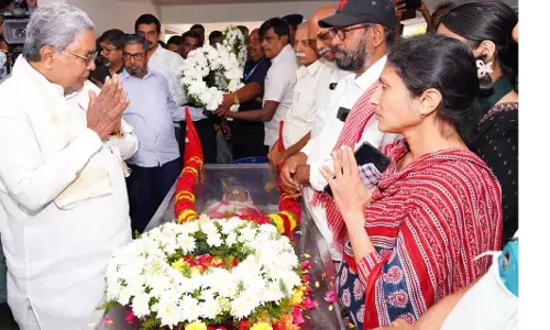 ಕಾಮ್ರೆಡ್ ಎಚ್.ವಿ.ಅನಂತ ಸುಬ್ಬರಾವ್ ನಿಧನಕ್ಕೆ ಸಿಎಂ ಸಂತಾಪ