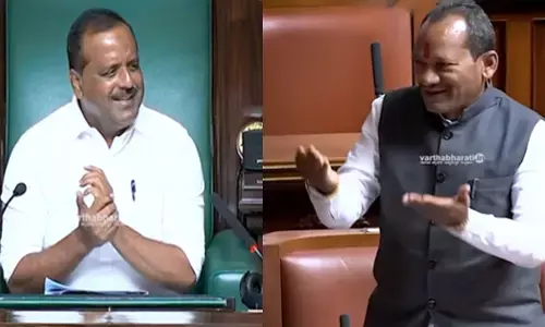 ʼಲ್ಯಾಪ್‍ಟಾಪ್ ಕೊಡಿʼ ಎಂದು ಮನವಿ ಮಾಡಿದ ಪ್ರಭು ಚೌಹಾಣ್; ನೀವೇ ಬಳಸುವುದಾದರೆ ಐಪ್ಯಾಡ್ ನೀಡುವ ಚಿಂತನೆ ಇದೆ ಎಂದ ಸ್ಪೀಕರ್ ಯು.ಟಿ.ಖಾದರ್