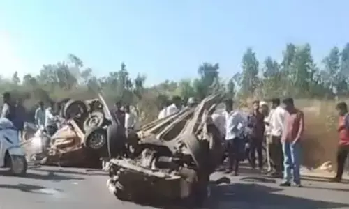 Channagiri | ಕಾರುಗಳ ಮುಖಾಮುಖಿ ಢಿಕ್ಕಿ; ಓರ್ವ ಮೃತ್ಯು, ನಾಲ್ವರಿಗೆ ಗಂಭೀರ ಗಾಯ