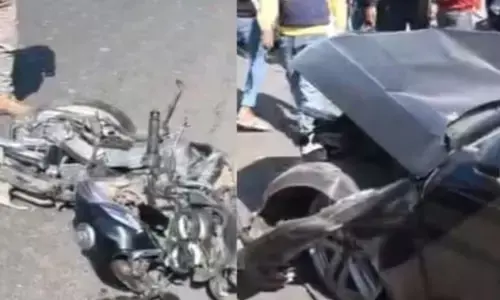 ವಿವಾಹ ಆಮಂತ್ರಣ ಪತ್ರಿಕೆ ನೀಡಲು ತೆರಳುತ್ತಿದ್ದ ಕುಟುಂಬದ ಮೇಲೆ ಹರಿದ ಕಾರು: ಮೂವರು ಮೃತ್ಯು