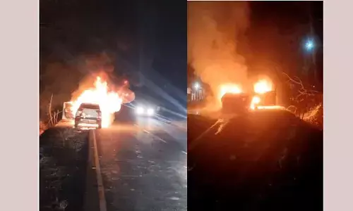 KODAGU | ಎಸ್ ಡಿಪಿಐ ರಾಜ್ಯಾಧ್ಯಕ್ಷ ಪ್ರಯಾಣಿಸುತ್ತಿದ್ದ ಕಾರಿನಲ್ಲಿ ಏಕಾಏಕಿ ಬೆಂಕಿ: ಅಪಾಯದಿಂದ ಪಾರು