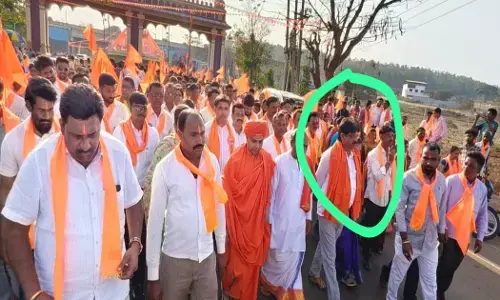 Belagavi | ಸಂಘ ಪರಿವಾರ ಆಯೋಜಿಸಿದ್ದ ಹಿಂದೂ ಸಮಾಜೋತ್ಸವ ಶೋಭಾಯಾತ್ರೆಯಲ್ಲಿ ಹೆಜ್ಜೆ ಹಾಕಿದ ಕಾಂಗ್ರೆಸ್ ಶಾಸಕ ಬಾಬಾಸಾಹೇಬ್‌ ಪಾಟೀಲ್‌