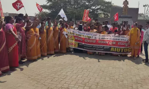 ಸೇಡಂ | ರಾಜ್ಯ, ಕೇಂದ್ರ ಸರಕಾರದ ರೈತ -ಕಾರ್ಮಿಕ ವಿರೋಧಿ ನೀತಿ ಖಂಡಿಸಿ ಪ್ರತಿಭಟನೆ