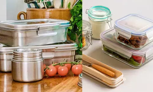 ಸ್ಟೀಲ್ vs ಗ್ಲಾಸ್: ಆಹಾರ ಸ್ಟೋರ್‌ ಮಾಡಲು ಯಾವುದು ಸುರಕ್ಷಿತ ಆಯ್ಕೆ?