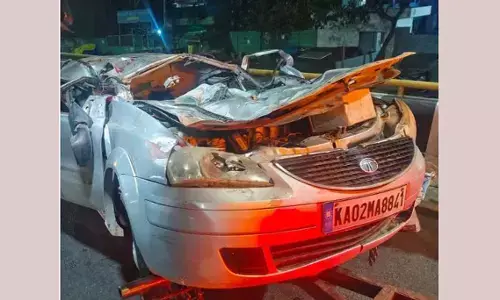 NELAMANGALA | ಕಾರು-ಬಸ್ ನಡುವೆ ಭೀಕರ ರಸ್ತೆ ಅಪಘಾತ: ಐವರು ಯುವಕರು ಮೃತ್ಯು