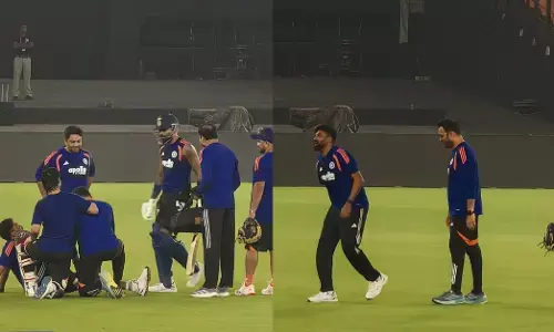 T20 ವಿಶ್ವಕಪ್ | ಅಭ್ಯಾಸದ ವೇಳೆ ಹಾರ್ದಿಕ್ ಪಾಂಡ್ಯ ಹೊಡೆದ ಚೆಂಡಿನಿಂದ ವೇಗಿ ಮುಹಮ್ಮದ್ ಸಿರಾಜ್ ಮೊಣಕಾಲಿಗೆ ಗಾಯ