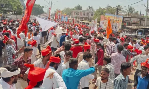 ಹರಪನಹಳ್ಳಿ | ಶ್ರೀ ಸಂತ ಸೇವಾಲಾಲ್ 287ನೇ ಜಯಂತಿ: ಬೃಹತ್ ಮೆರವಣಿಗೆ