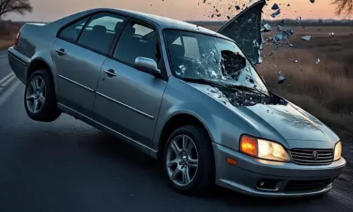 KUNDAPURA | ಕಾರು ಪಲ್ಟಿ: ಮಗು ಮೃತ್ಯು, ದಂಪತಿಗೆ ಗಾಯ