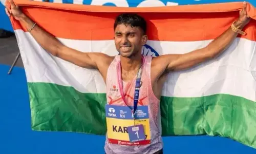 ಹೊಸದಿಲ್ಲಿ ಮ್ಯಾರಥಾನ್ | ಮುಂಬೈ ಕನ್ನಡಿಗ ಕಾರ್ತಿಕ್ ಕರ್ಕೇರ ವಿನ್ನರ್