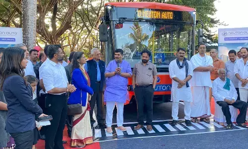 ಮಂಗಳೂರಿನಲ್ಲಿ ಖಾಸಗಿ ಎಲೆಕ್ಟ್ರಿಕ್ ಬಸ್ ಸಂಚಾರಕ್ಕೆ ಚಾಲನೆ