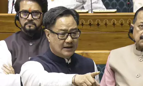 Parliament Budget Session | ಸ್ಪೀಕರ್ ಪದಚ್ಯುತಿಗೆ ಒತ್ತಾಯಿಸುವ ನಿರ್ಣಯದ ಕುರಿತು ಚರ್ಚಿಸಲು ನಾವು ಸಿದ್ಧರಿದ್ದೇವೆ: ಸಚಿವ ಕಿರಣ್ ರಿಜಿಜು