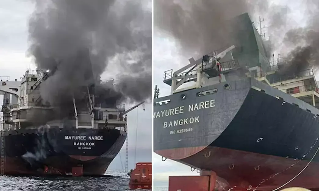 ಹಾರ್ಮುಜ್ ಜಲಸಂಧಿಯಲ್ಲಿ ಭಾರತಕ್ಕೆ ಬರುತ್ತಿದ್ದ ಥಾಯ್ ಸರಕು ಹಡಗಿಗೆ ದಾಳಿ; 20 ಸಿಬ್ಬಂದಿ ರಕ್ಷಣೆ