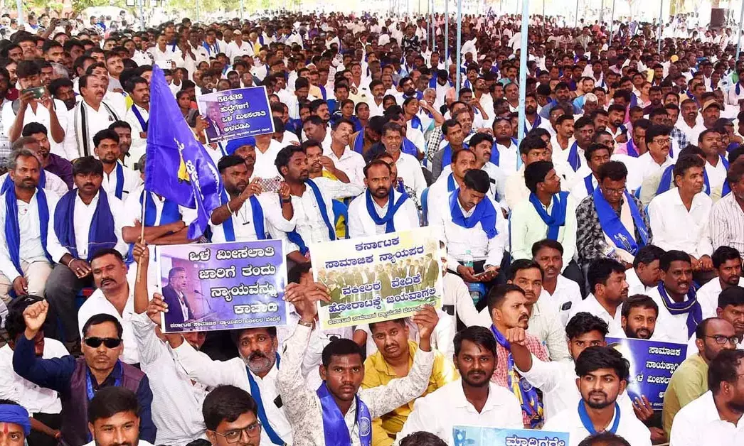 Bengaluru: 56 ಸಾವಿರ ಹುದ್ದೆಗಳ ನೇಮಕಾತಿಯಲ್ಲಿ ಒಳಮೀಸಲಾತಿ ಅನ್ವಯಿಸಲು ಆಗ್ರಹಿಸಿ ಬೃಹತ್ ಧರಣಿ