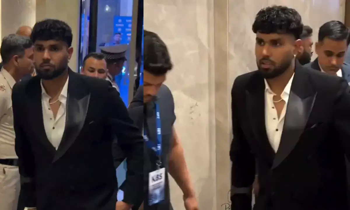 ಊರುಗೋಲಿನ ಸಹಾಯದಿಂದ ಪ್ರಶಸ್ತಿ ಪ್ರದಾನ ಸಮಾರಂಭಕ್ಕೆ ಬಂದ ಹರ್ಷಿತ್ ರಾಣಾ!