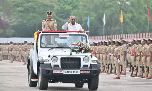 PHOTOS | ಸಿವಿಲ್ ಪೊಲೀಸ್ ಉಪ ನಿರೀಕ್ಷಕ ಪ್ರಶಿಕ್ಷಣಾರ್ಥಿಗಳ ನಿರ್ಗಮನ ಪಥ ಸಂಚಲನ