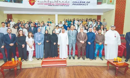 Ajman | ಕ್ಯೂಎಸ್ ರ್‍ಯಾಂಕಿಂಗ್‍ನಲ್ಲಿ ಗಲ್ಫ್ ಮೆಡಿಕಲ್ ಯೂನಿವರ್ಸಿಟಿ ಫಾರ್ಮಸಿ ಕಾಲೇಜಿಗೆ ಜಾಗತಿಕ ಮಾನ್ಯತೆ
