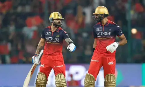 ರಾಜಸ್ಥಾನ ಗೆಲುವಿಗೆ 202 ರನ್ ಗುರಿ ನೀಡಿದ RCB; ರಜತ್ ಪಾಟಿದಾರ್ ಅರ್ಧಶತಕ