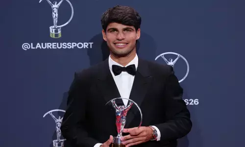 ಲಾರೆಸ್ ಅವಾರ್ಡ್ಸ್| ಕಾರ್ಲೊಸ್ ಅಲ್ಕರಾಝ್, ಆರ್ಯನಾ ಸಬಲೆಂಕಾಗೆ ವರ್ಷದ ವಿಶ್ವ ಕ್ರೀಡಾಪಟು ಪ್ರಶಸ್ತಿ