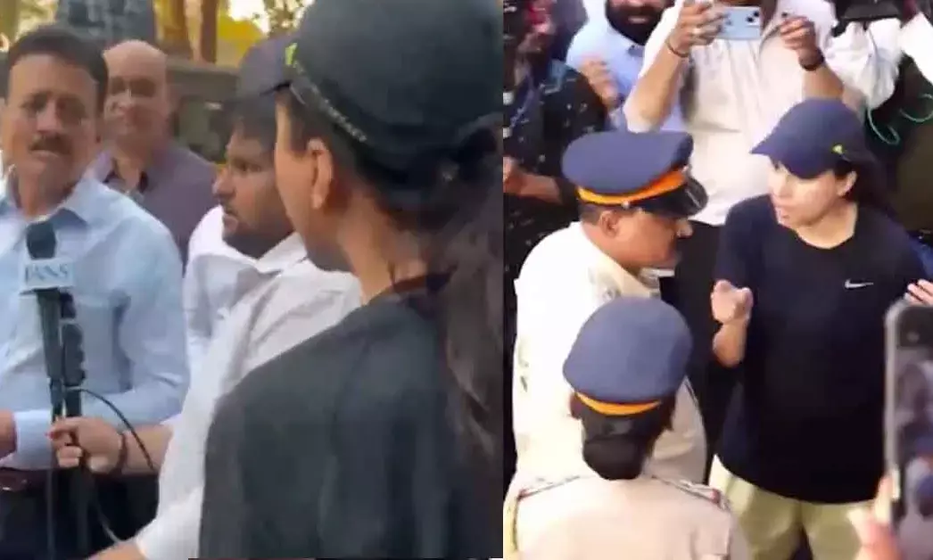 ಮುಂಬೈ: ರಾಜಕೀಯ ರ‍್ಯಾಲಿಯಿಂದ ವಾಹನ ಸಂಚಾರ ಅಸ್ತವ್ಯಸ್ತ; ರಸ್ತೆ ಮಧ್ಯೆಯೇ ಬಿಜೆಪಿ ಸಚಿವನನ್ನು ತರಾಟೆಗೆ ತೆಗೆದುಕೊಂಡ ಮಹಿಳೆ